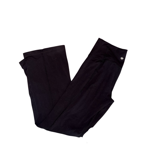 lululemon athletica Black High Rise Wide Leg Leggings - Size 10 - Picture 5 of 5